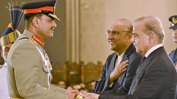 Baton of field marshal conferred upon COAS Asim Munir