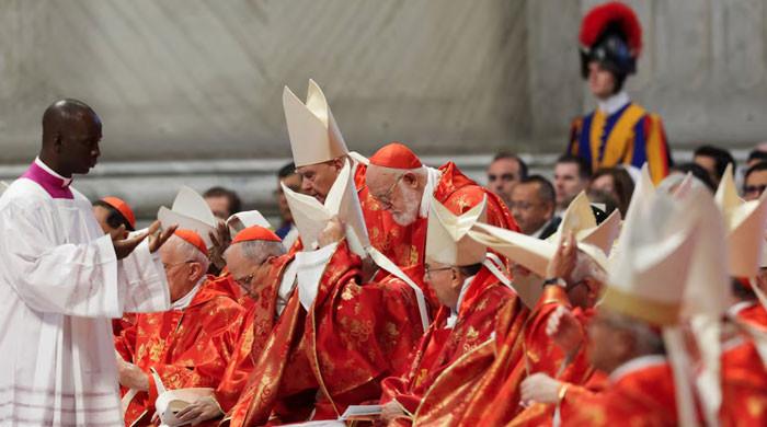 Cardinals fail to elect new pope on first try as black smoke emerges from Sistine Chapel
