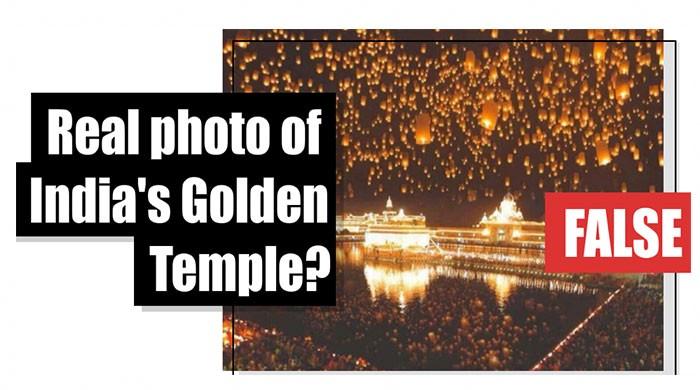 Fact-check: Real photo of India’s Golden Temple?