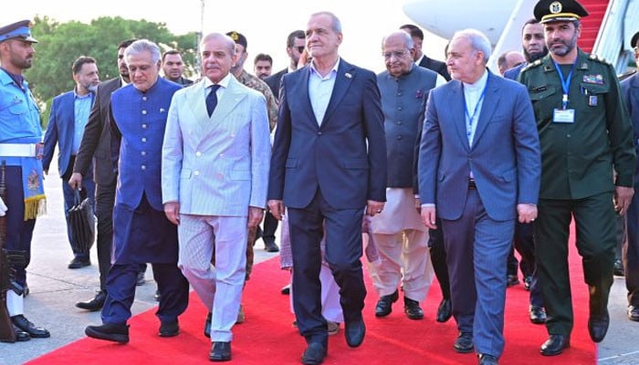 Iranian president lands in Pakistan on two-day state visit