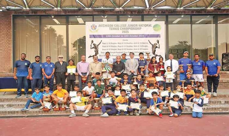 PLTA and Aitchison College go together in tennis promotion | Sports