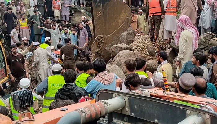 Rescuers search for dozens missing as floods kill over 300 in Pakistan's north