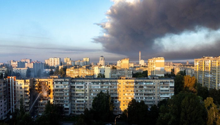 Russia hits Ukraine with biggest air attack of war, sets government building ablaze 1 Russia hits Ukraine with biggest air attack of war, sets government building ablaze