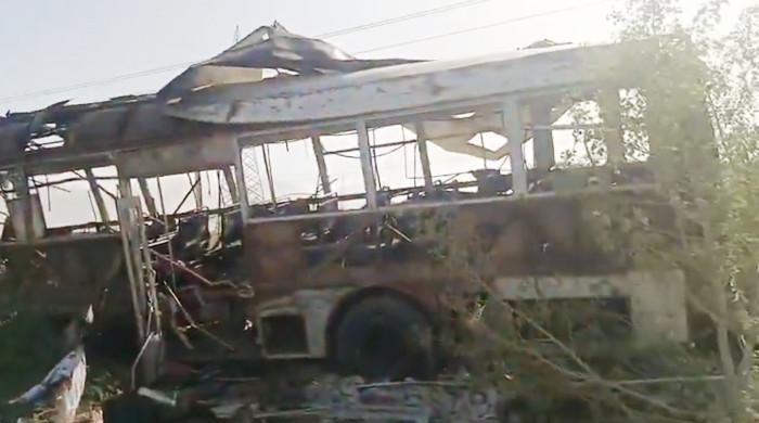 Six, including children, martyred in Khuzdar school bus blast