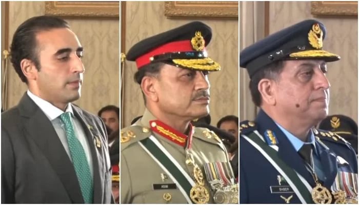 Top civil, military leaders honoured with national awards