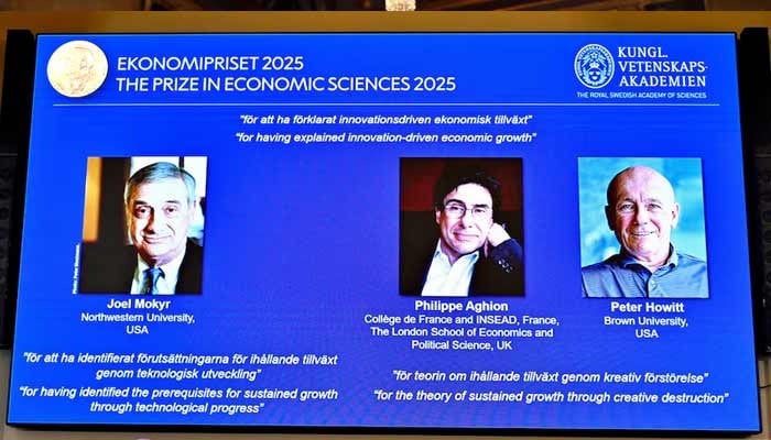 Trio win 2025 Nobel economics prize for work on innovation and 'creative destruction'