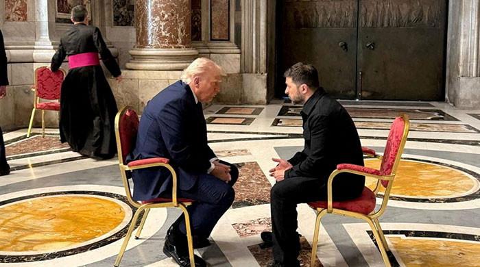 Trump, Zelensky meet on sidelines of pope's funeral