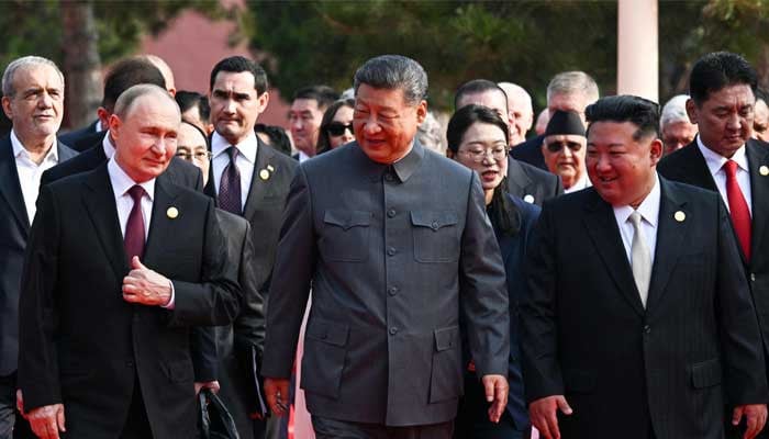 'World faces choice of peace or war': China's Xi says at military parade